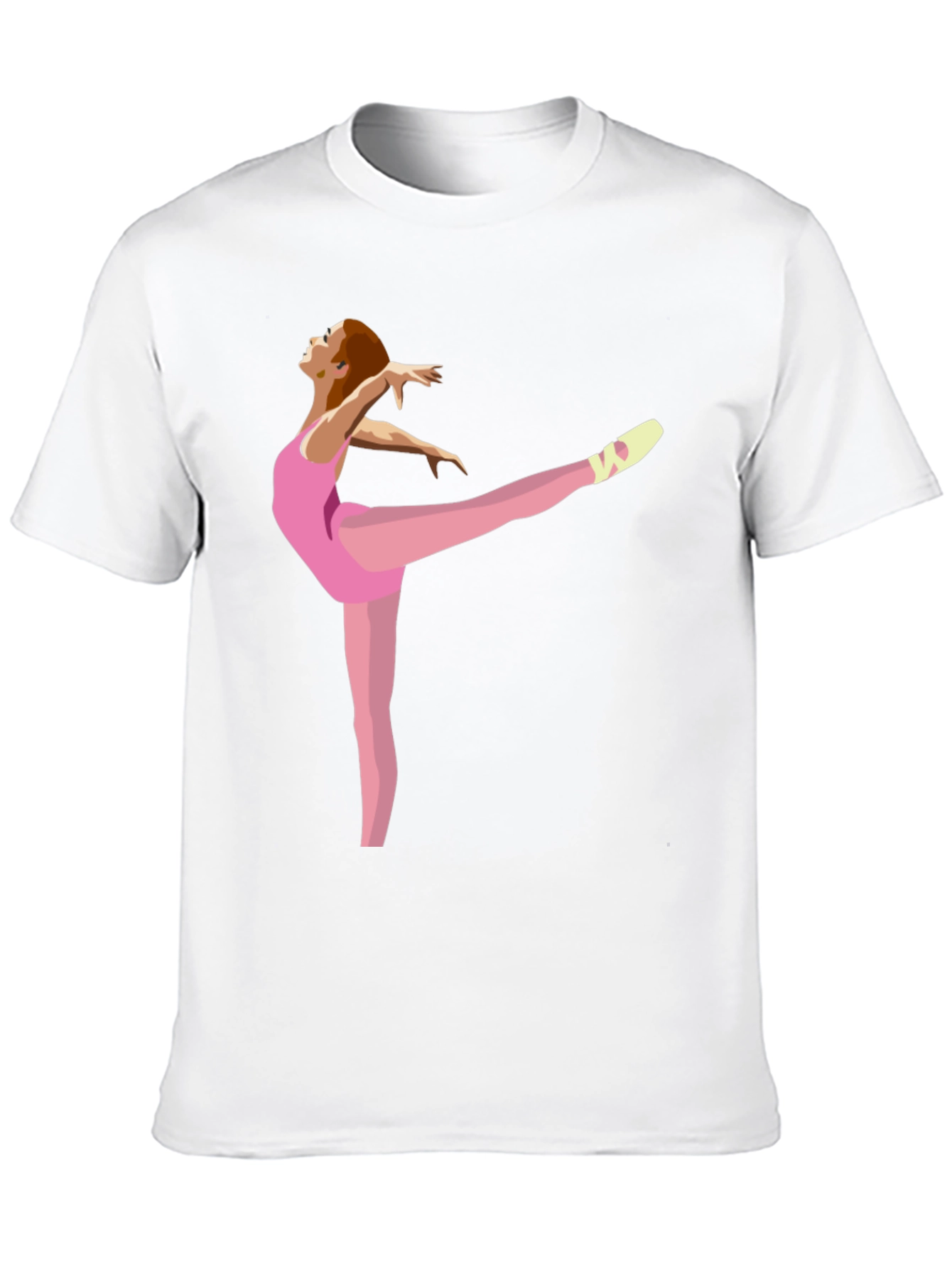 Ballerina Graphic Tee - Black Cotton Casual Shirt