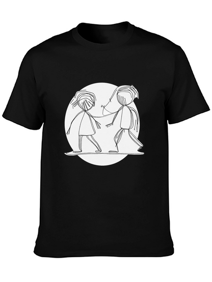 Stick Figure Friends Graphic Tee