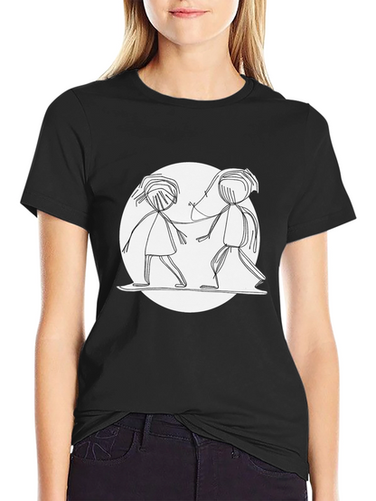 Stick Figure Friends Graphic Tee