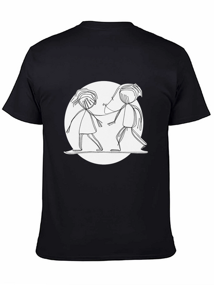 Stick Figure Friends Graphic Tee