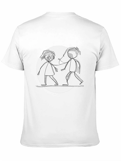 Stick Figure Friends Graphic Tee