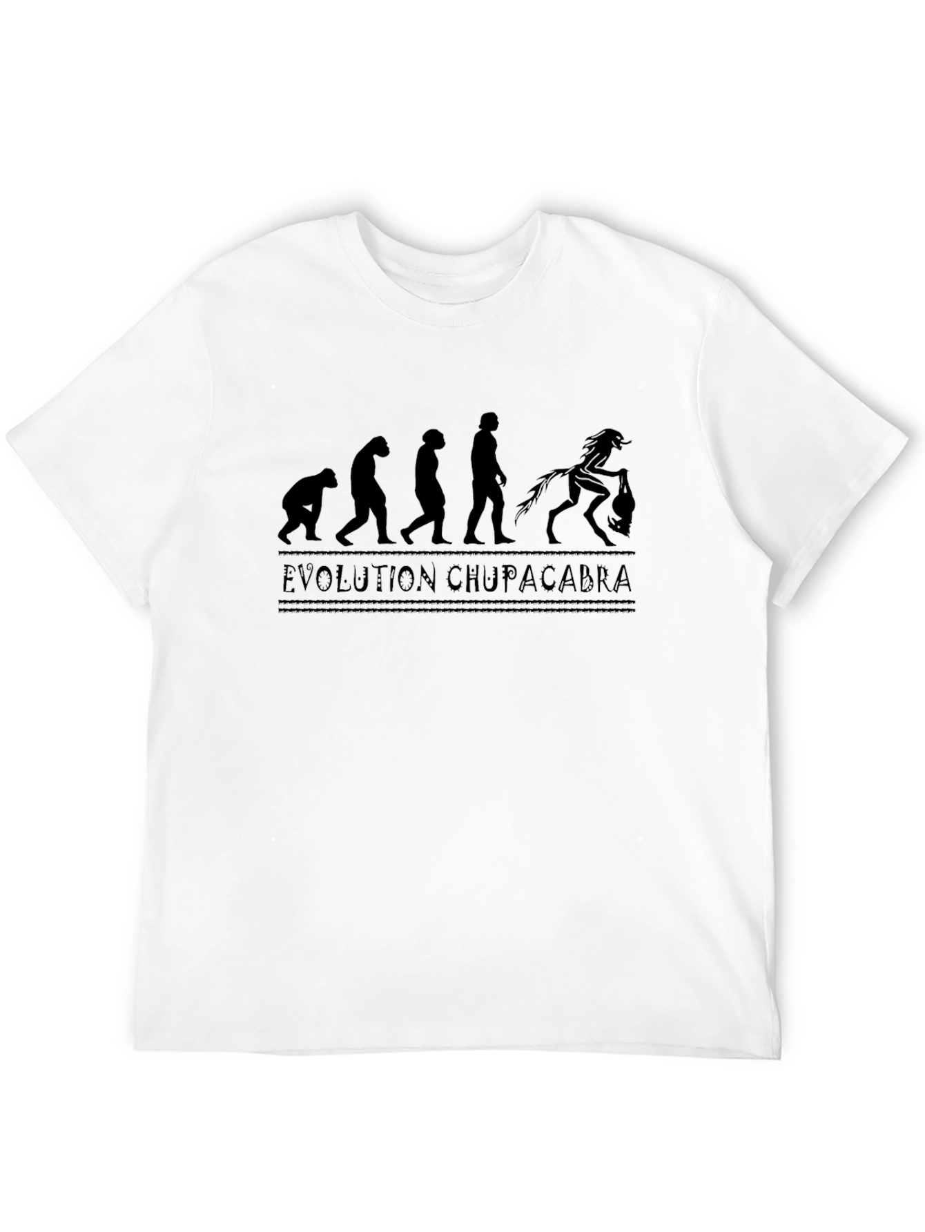 Evolution Chupacabra Graphic Tee - Black Cotton T-Shirt