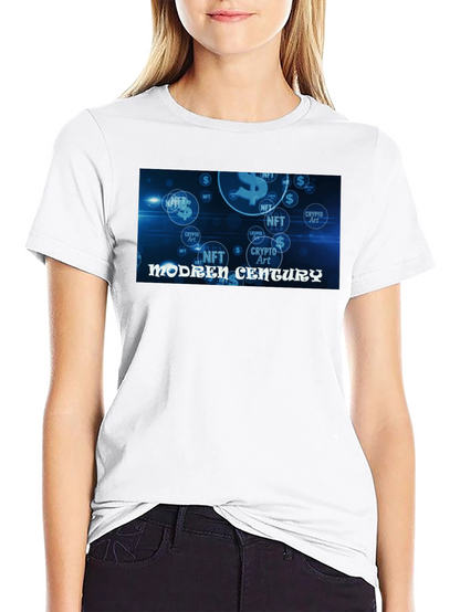 Modern Century Crypto Art NFT Black Tee
