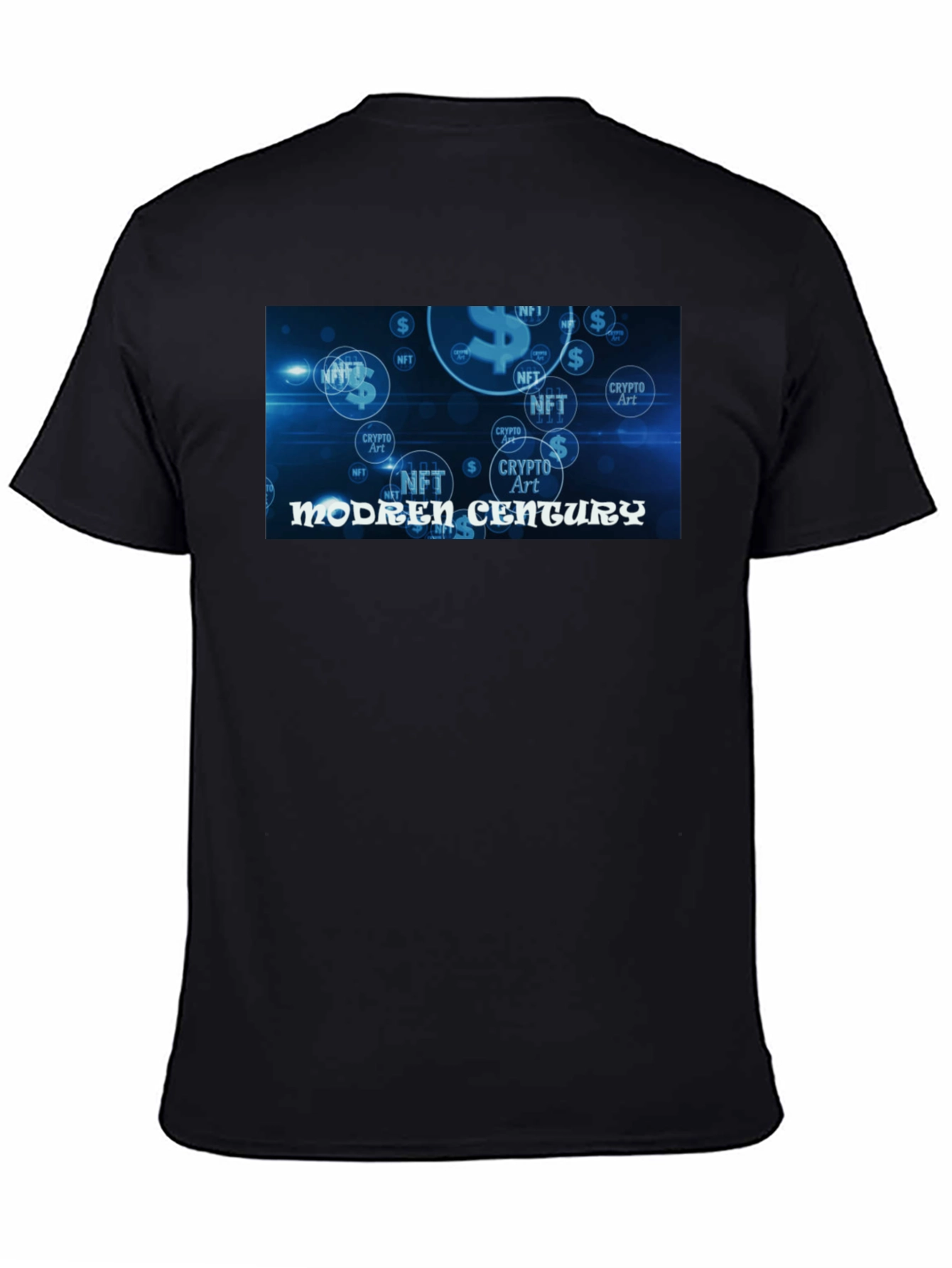 Modern Century Crypto Art NFT Black Tee