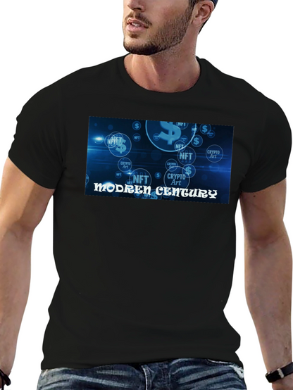 Modern Century Crypto Art NFT Black Tee