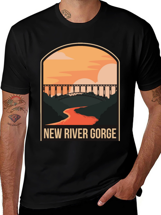 New River Gorge T-Shirt Vintage Style Graphic Tee
