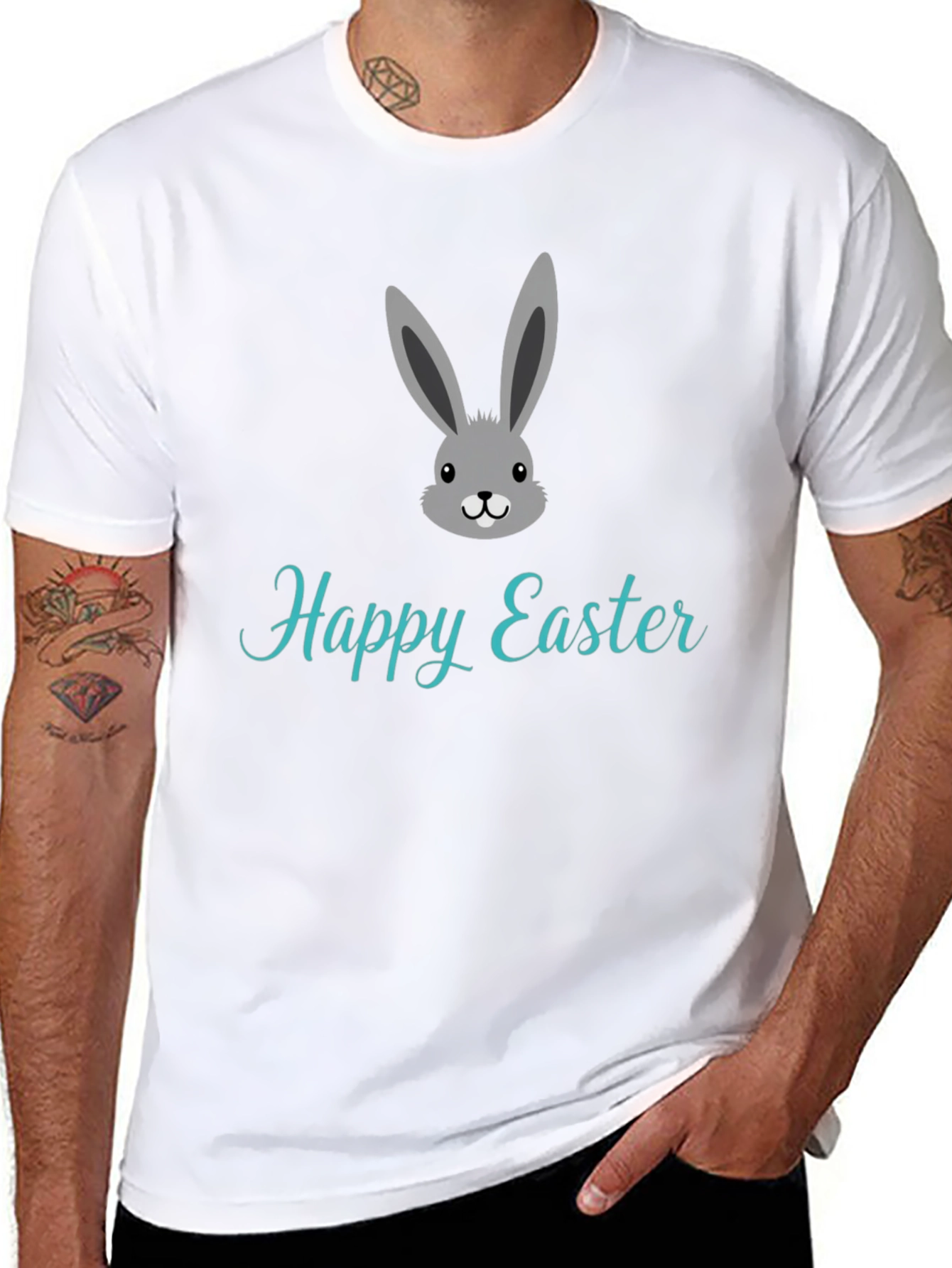 Happy Easter Bunny Graphic T-Shirt
