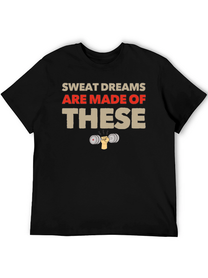 Sweat Dreams Gym T-Shirt - Black Workout Tee