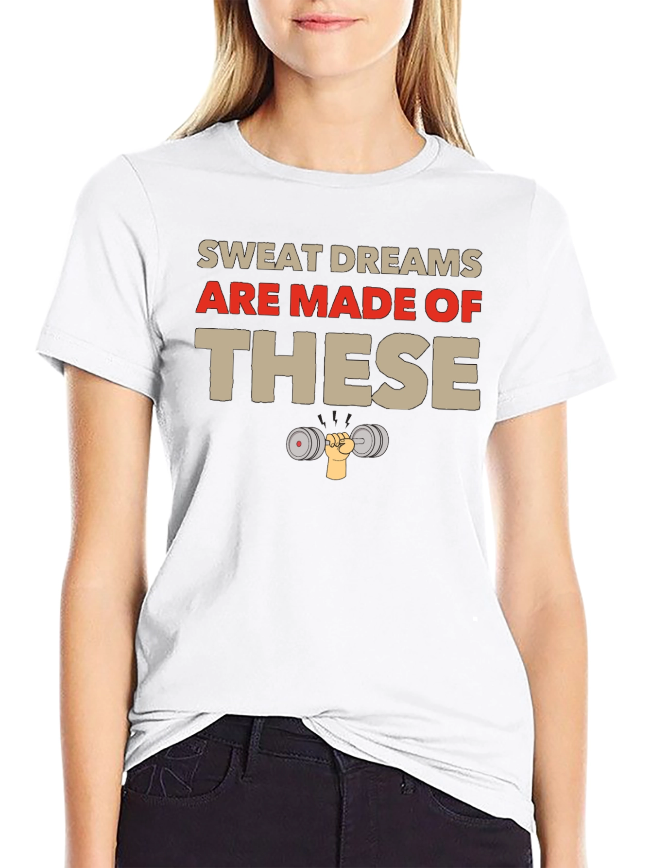 Sweat Dreams Gym T-Shirt - Black Workout Tee