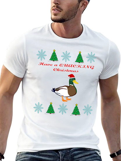 Quacking Christmas T-Shirt - Holiday Duck Tee