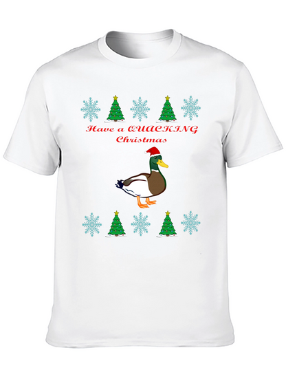 Quacking Christmas T-Shirt - Holiday Duck Tee
