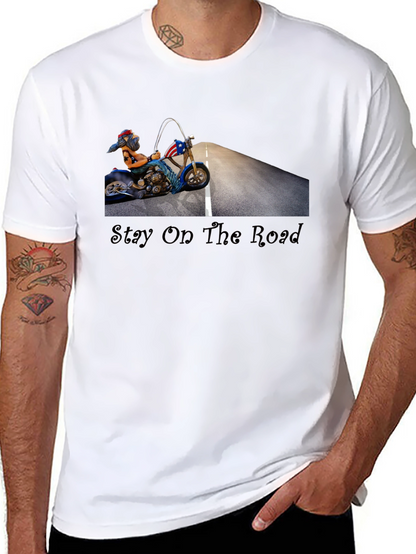 Stay On The Road Biker T-Shirt