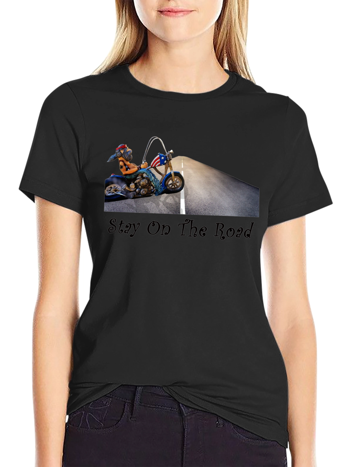 Stay On The Road Biker T-Shirt