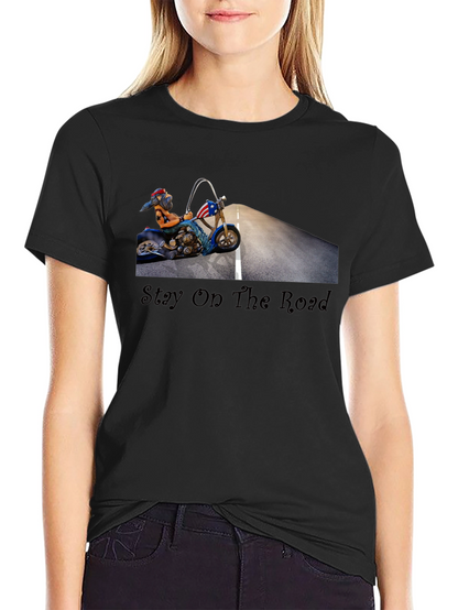 Stay On The Road Biker T-Shirt
