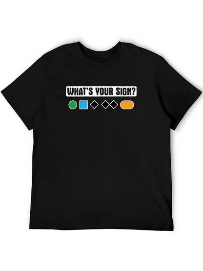 Whats Your Sign? T-Shirt Ski Trail Rating Tee
