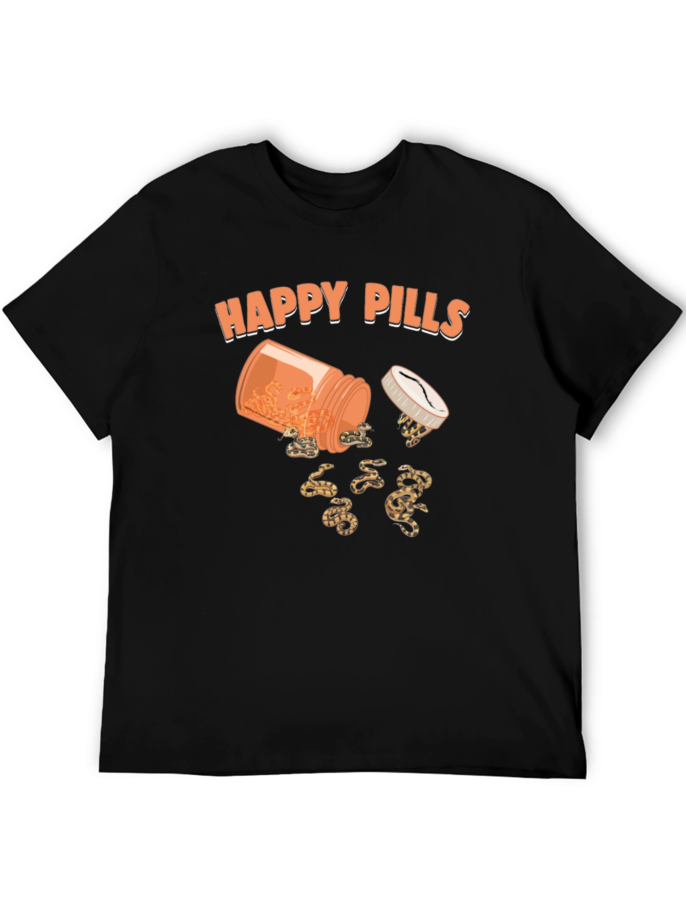 Happy Pills Snakes T-Shirt Funny Graphic Tee