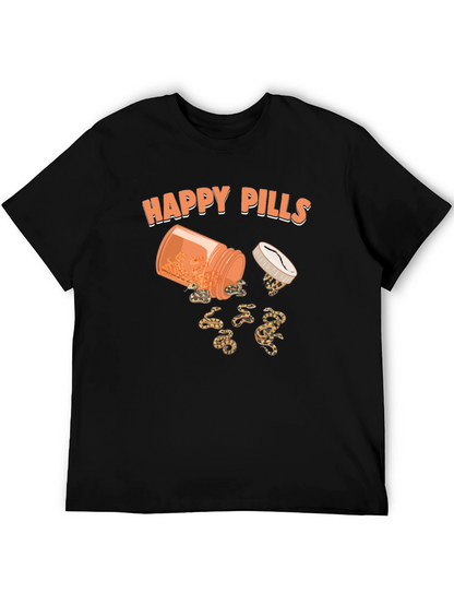 Happy Pills Snakes T-Shirt Funny Graphic Tee