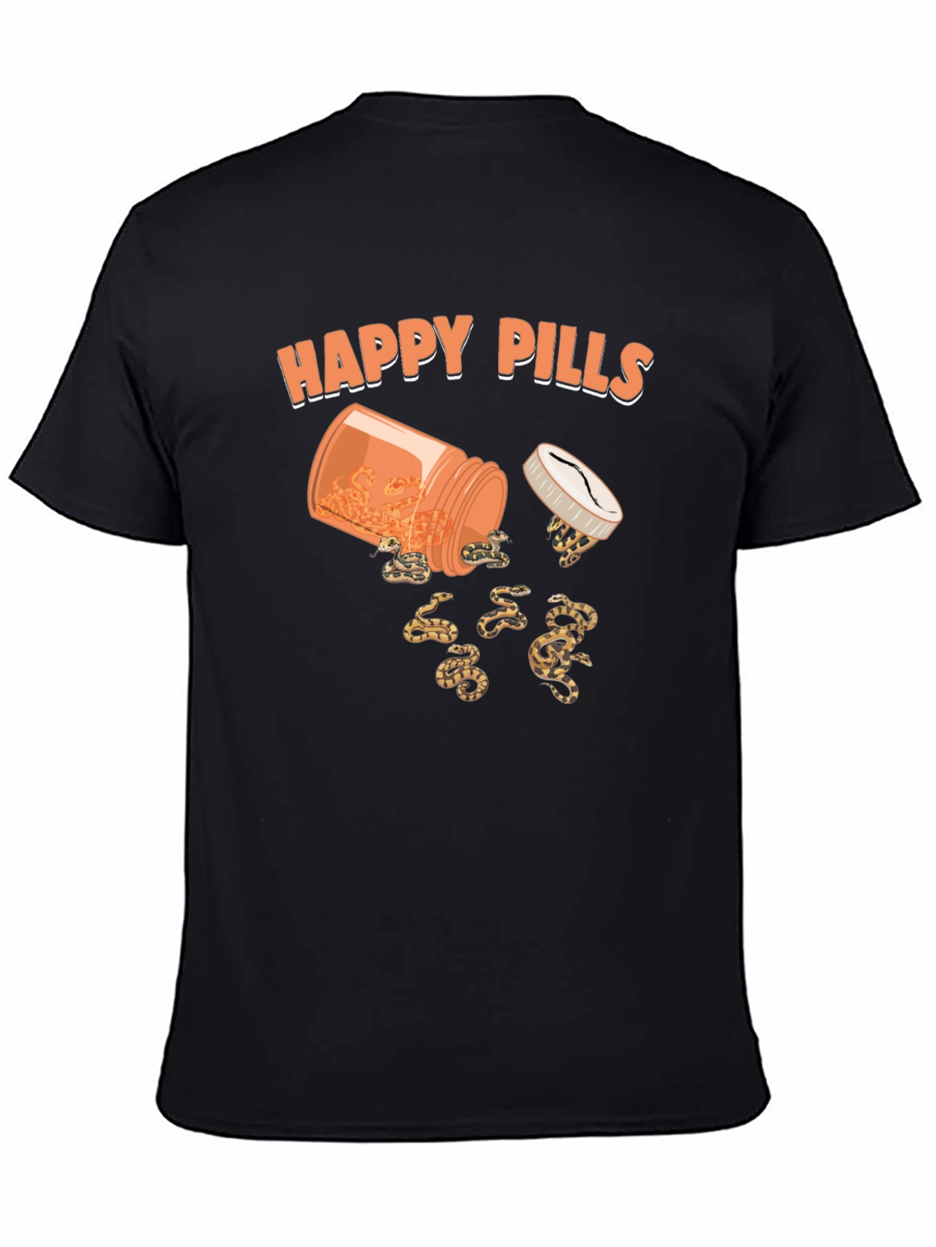 Happy Pills Snakes T-Shirt Funny Graphic Tee