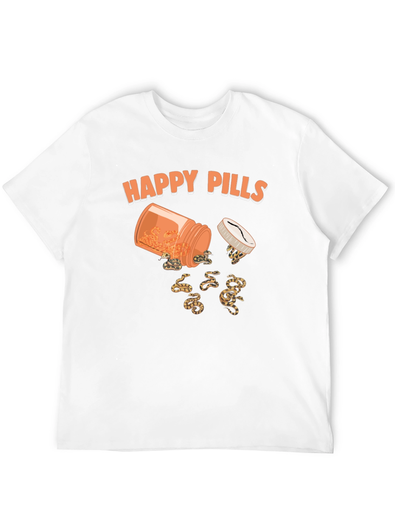 Happy Pills Snakes T-Shirt Funny Graphic Tee