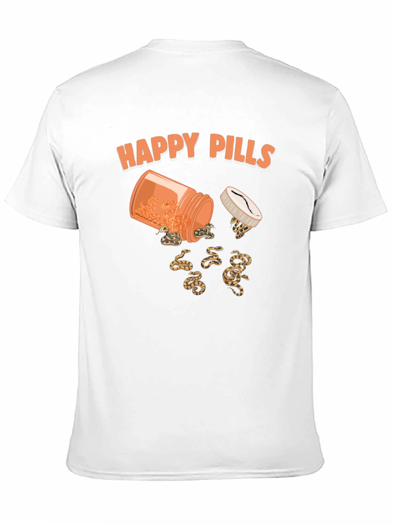 Happy Pills Snakes T-Shirt Funny Graphic Tee