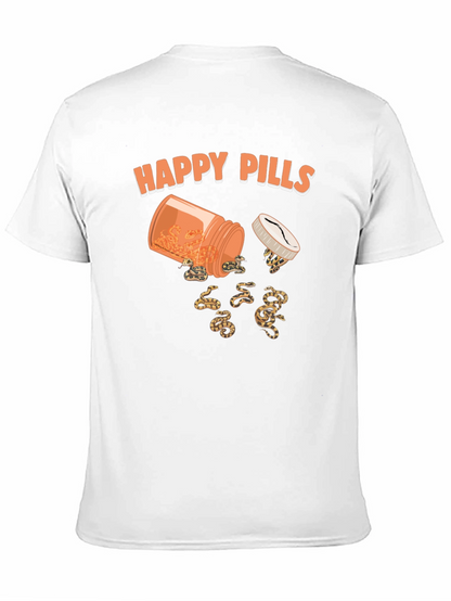 Happy Pills Snakes T-Shirt Funny Graphic Tee