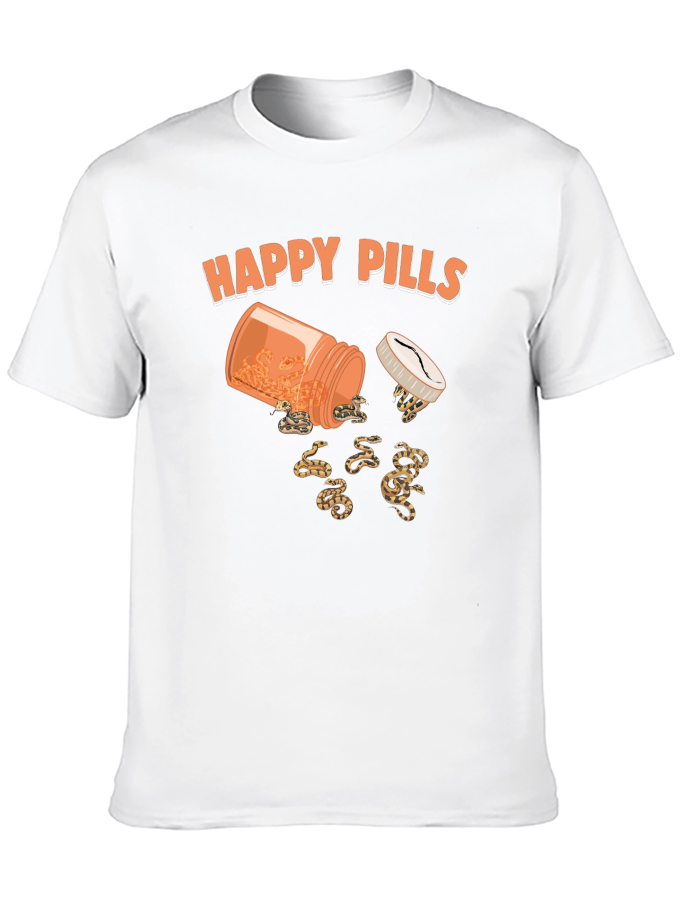 Happy Pills Snakes T-Shirt Funny Graphic Tee