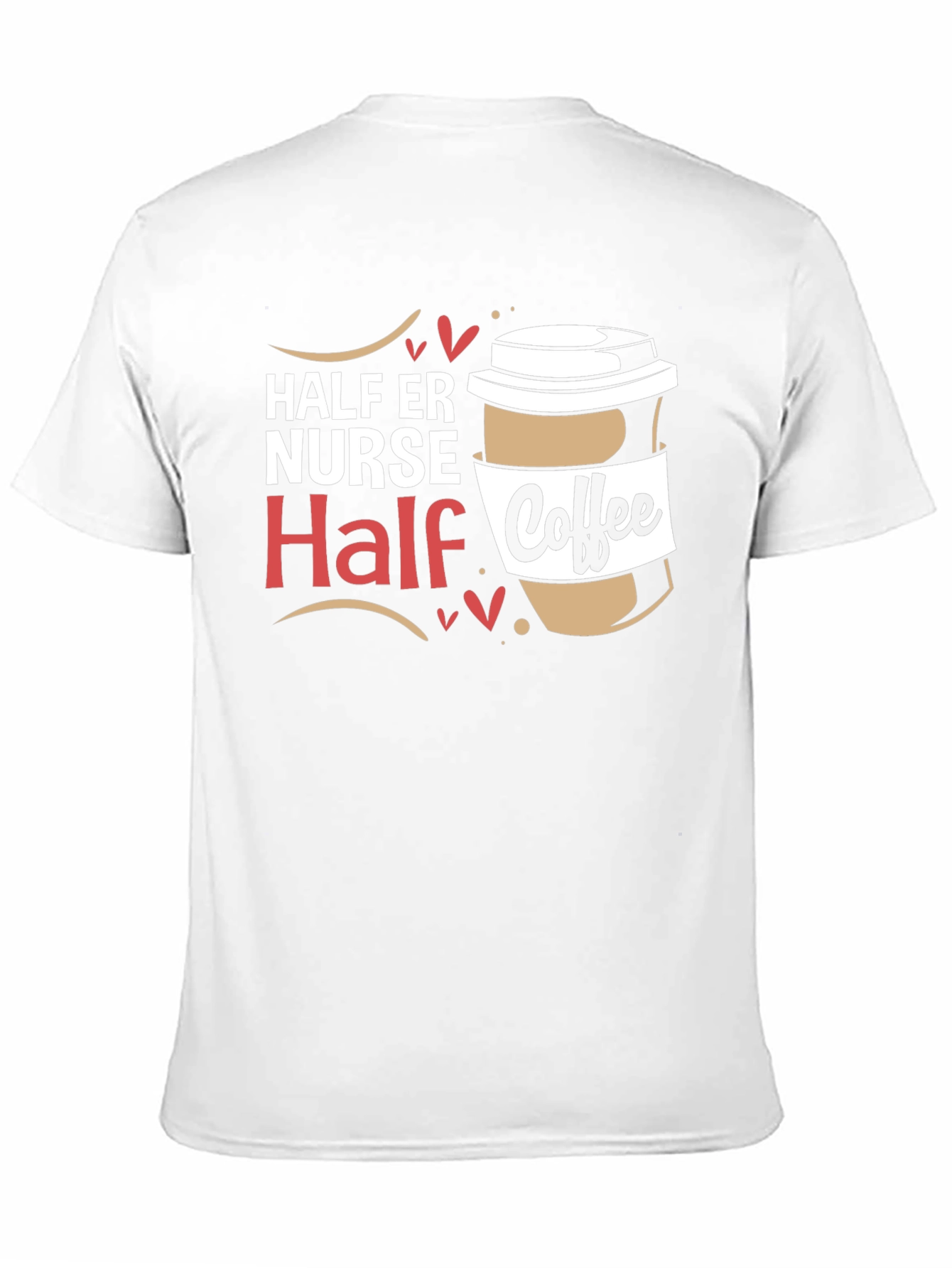 Half ER Nurse Half Coffee Graphic Tee