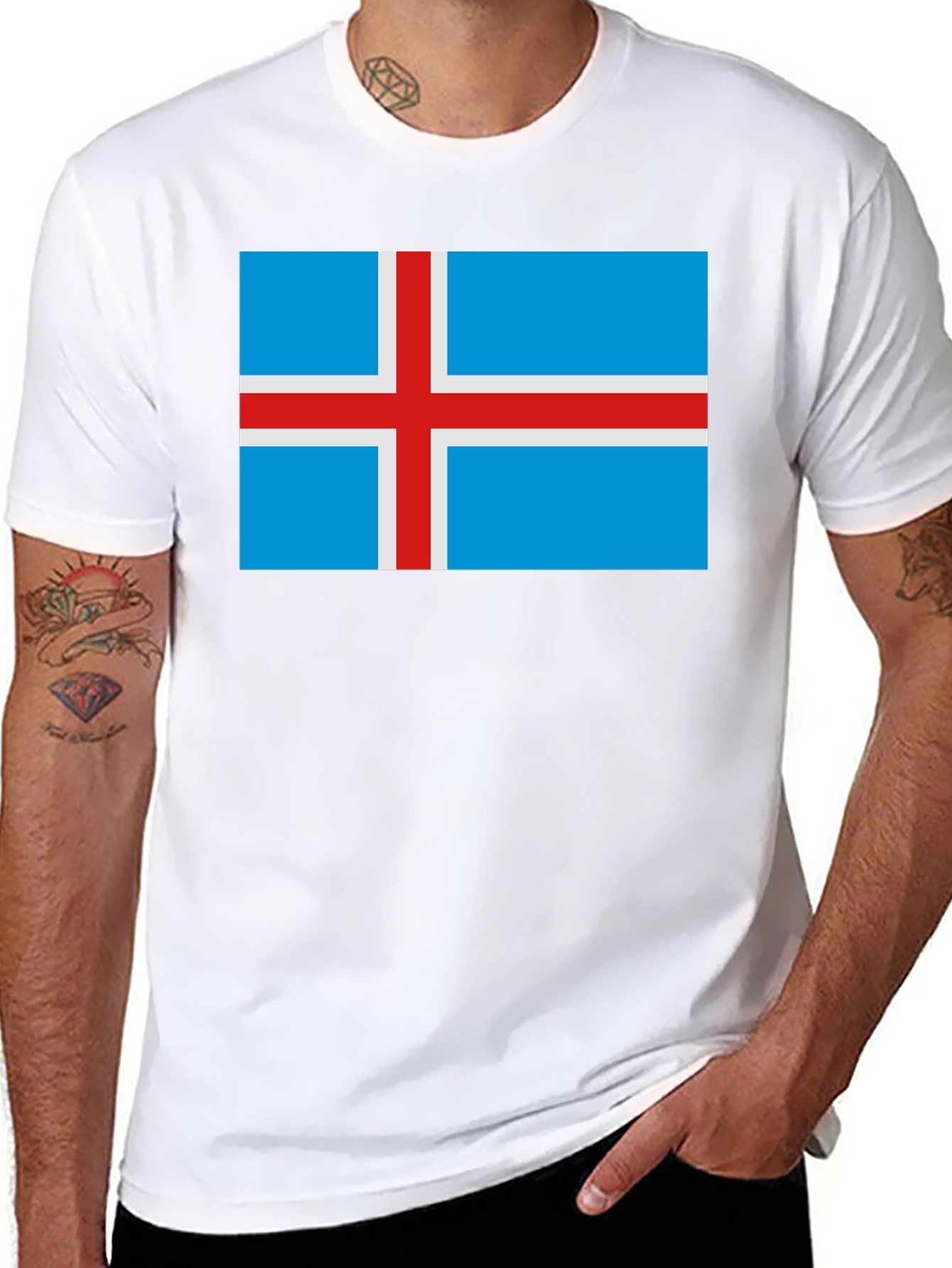 Iceland Flag Graphic T-Shirt