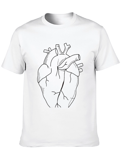 Anatomical Heart Graphic Tee - Black