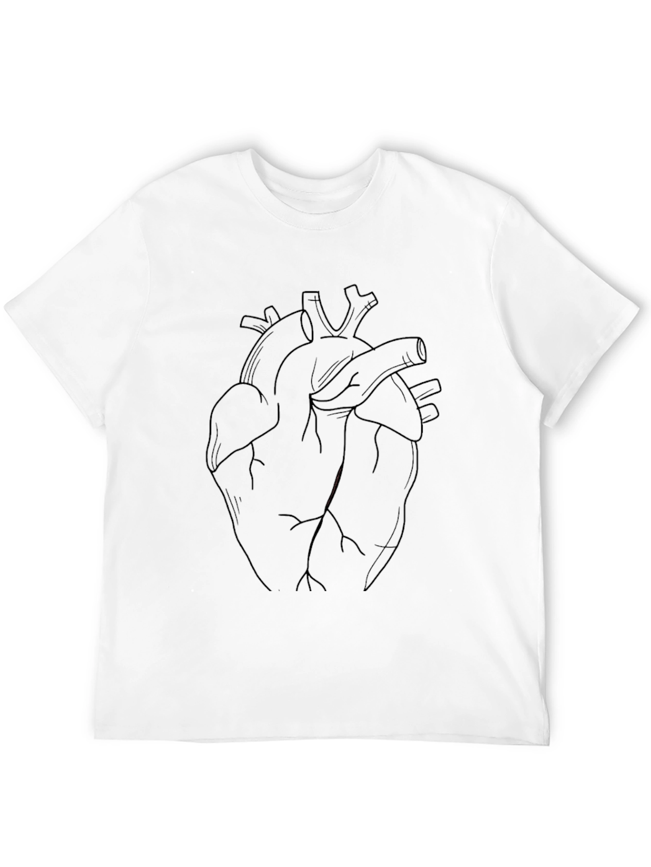 Anatomical Heart Graphic Tee - Black