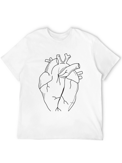 Anatomical Heart Graphic Tee - Black