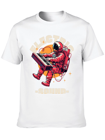 Electric Sound Astronaut T-Shirt - Space Keyboard Player