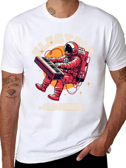 Electric Sound Astronaut T-Shirt - Space Keyboard Player