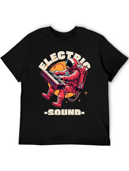 Electric Sound Astronaut T-Shirt - Space Keyboard Player