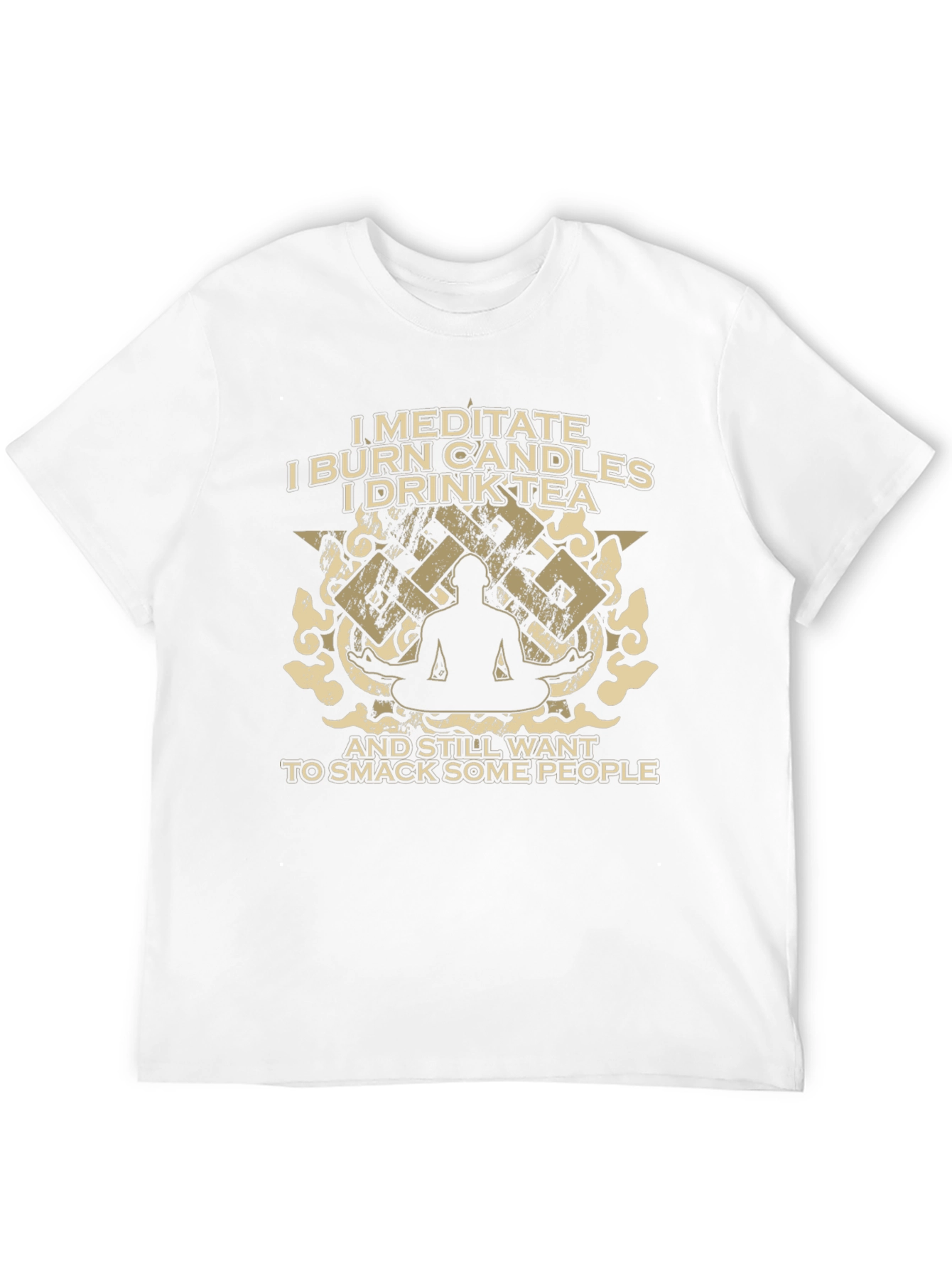 Meditate Burn Candles Smack People T-Shirt