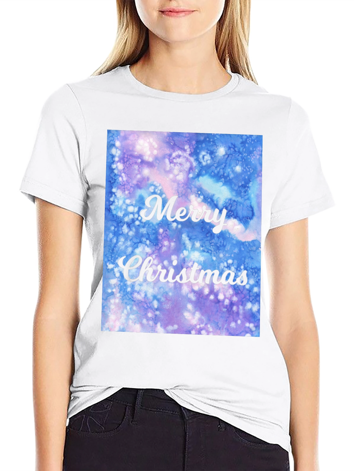 Merry Christmas Watercolor T-Shirt
