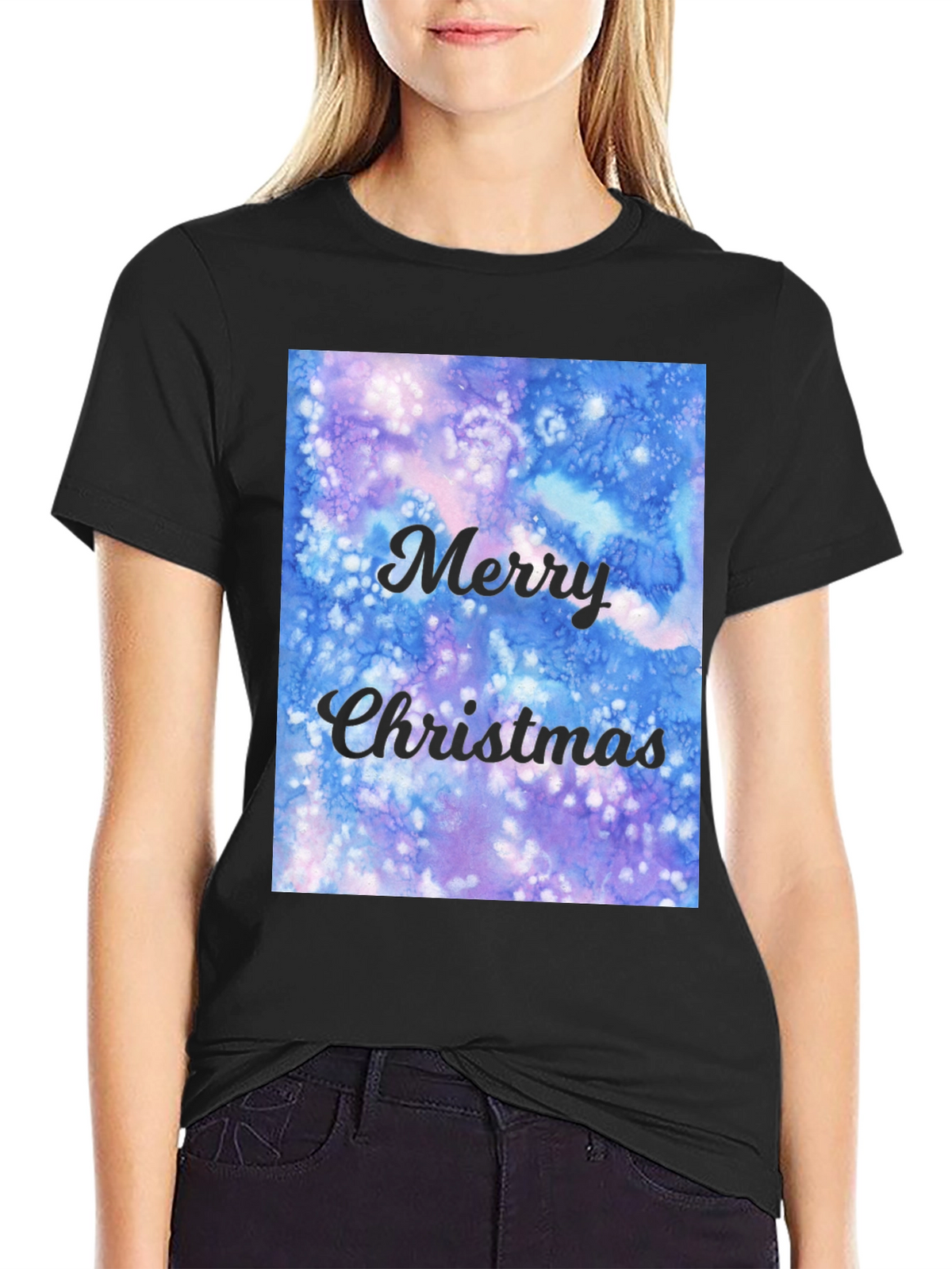 Merry Christmas Watercolor T-Shirt