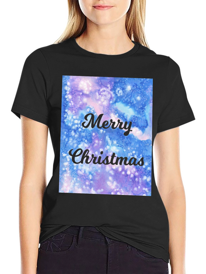 Merry Christmas Watercolor T-Shirt