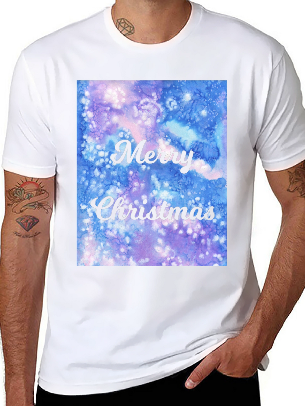 Merry Christmas Watercolor T-Shirt