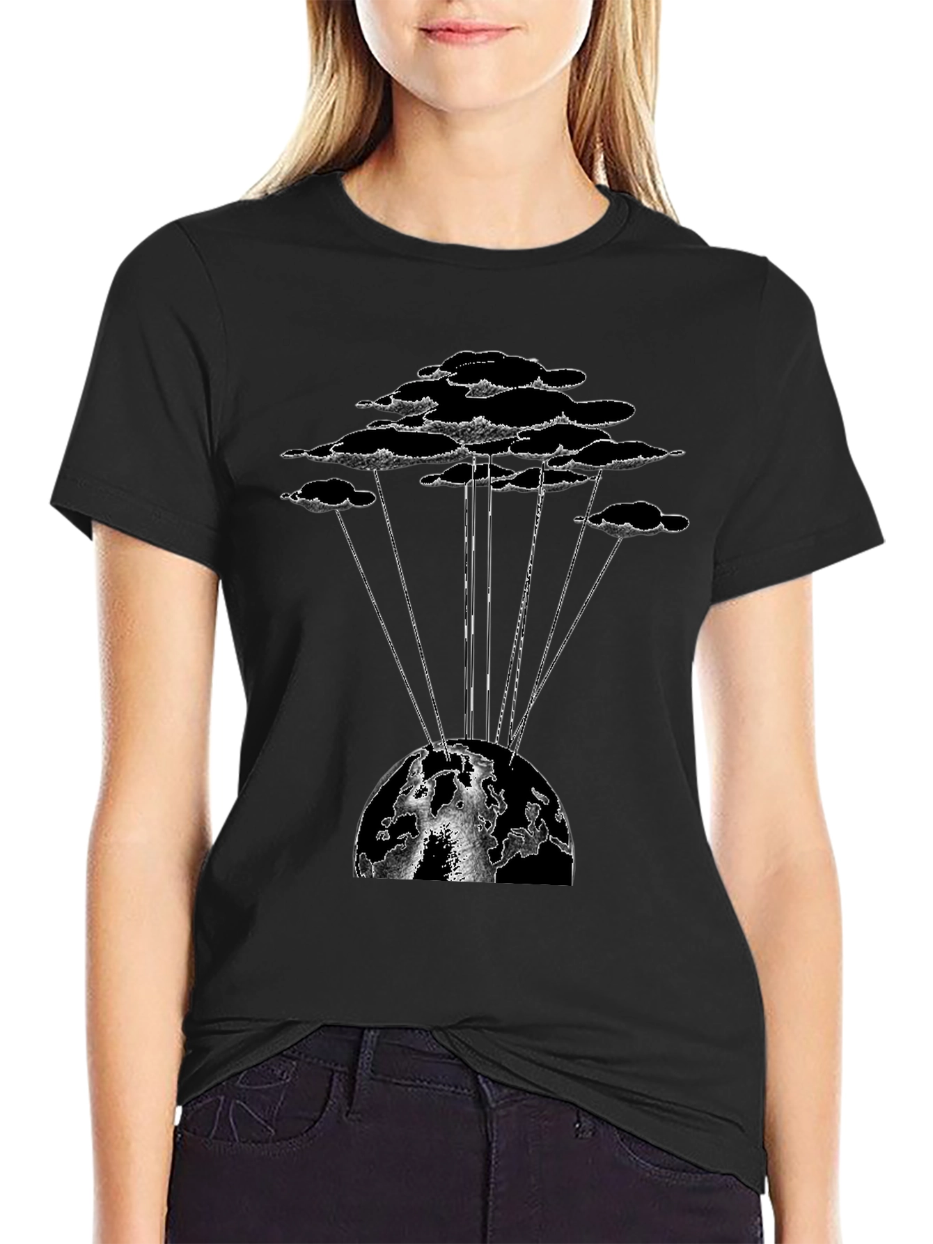 Cloud & Earth Graphic T-Shirt