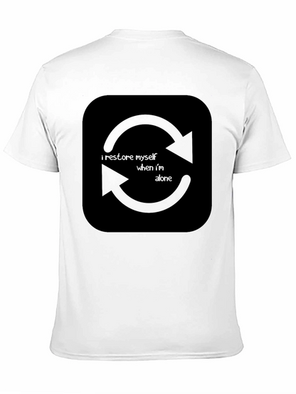 I Restore Myself When Im Alone Black T-Shirt
