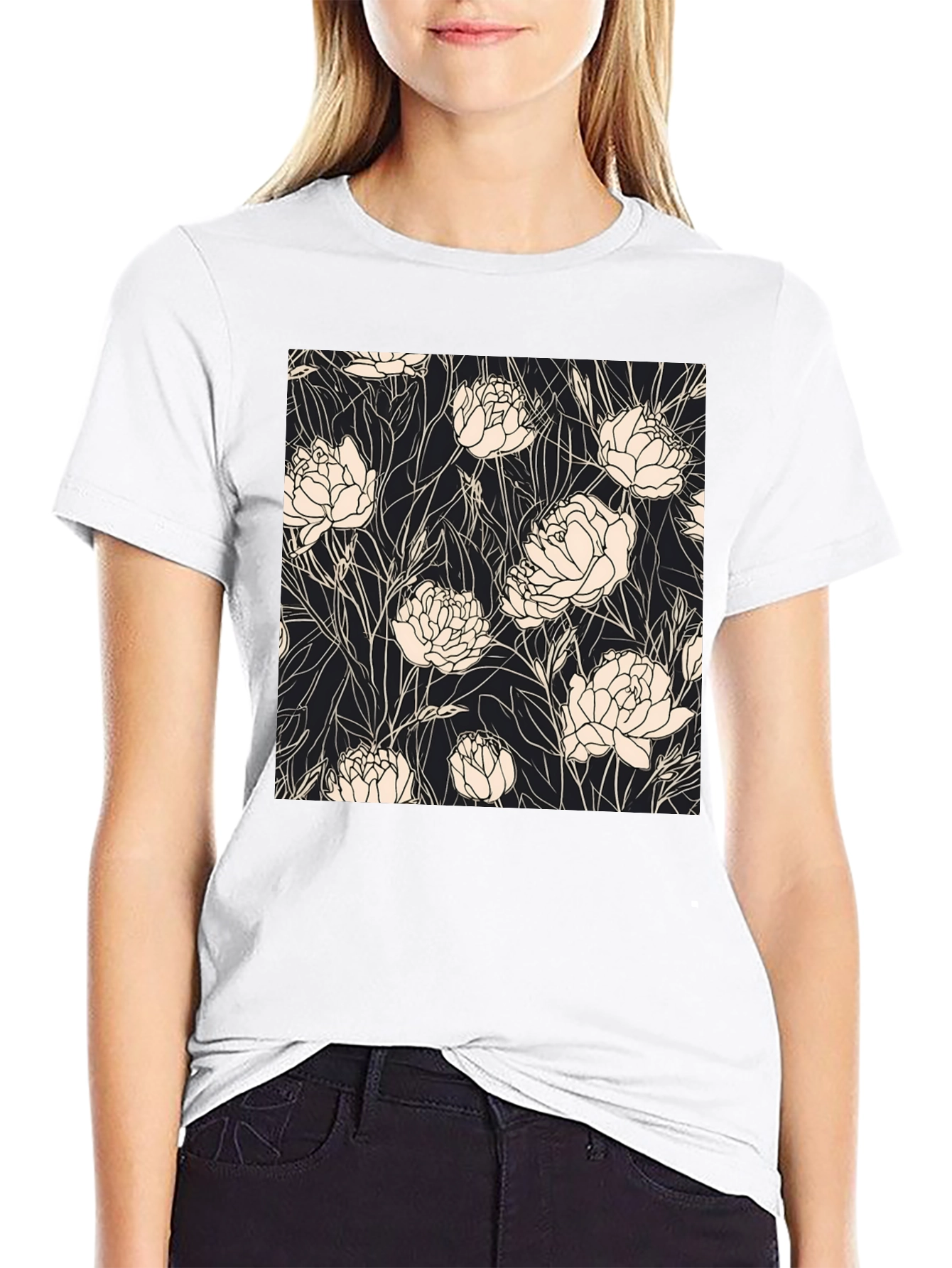 Floral Print Tee