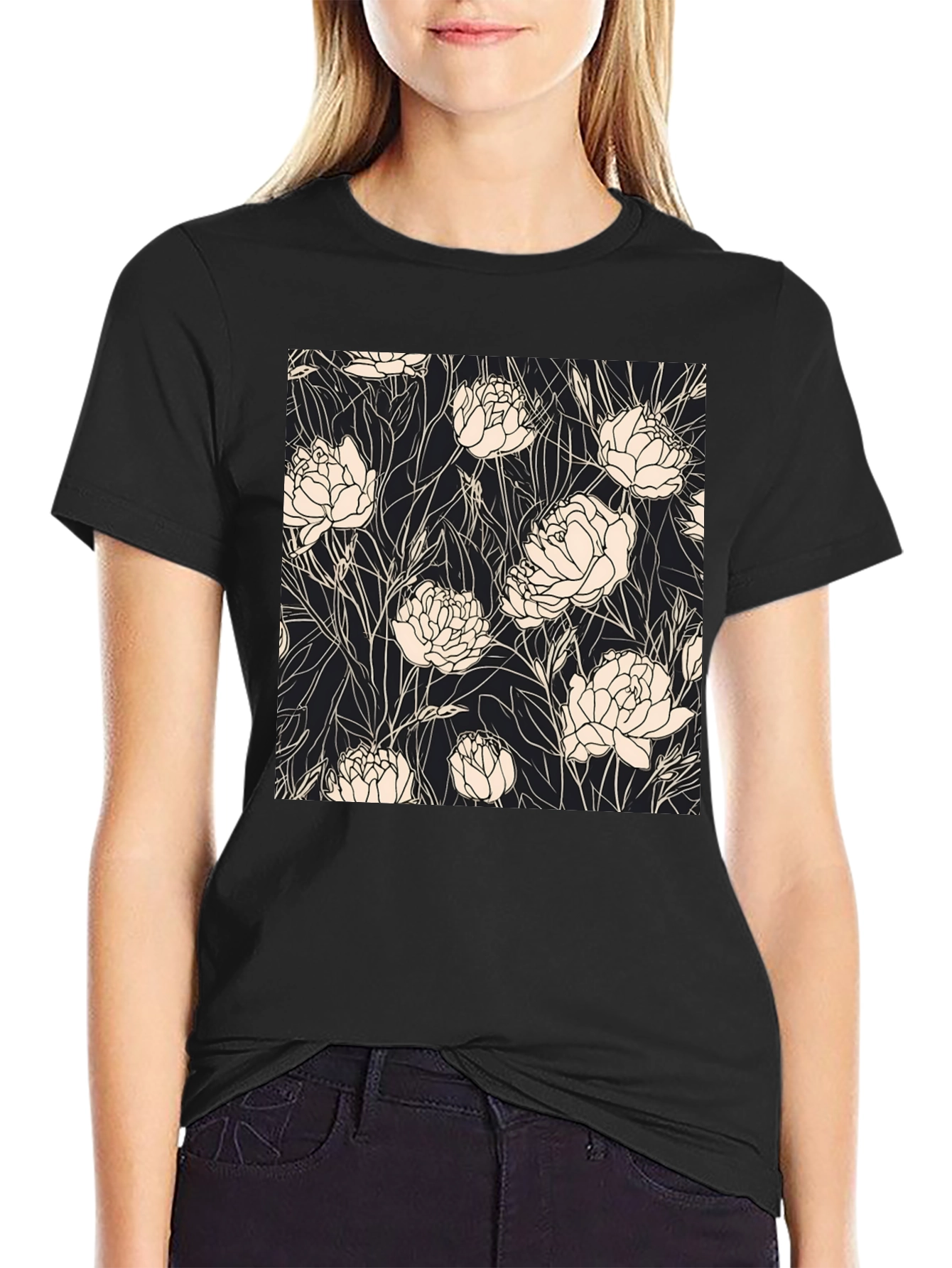 Floral Print Tee