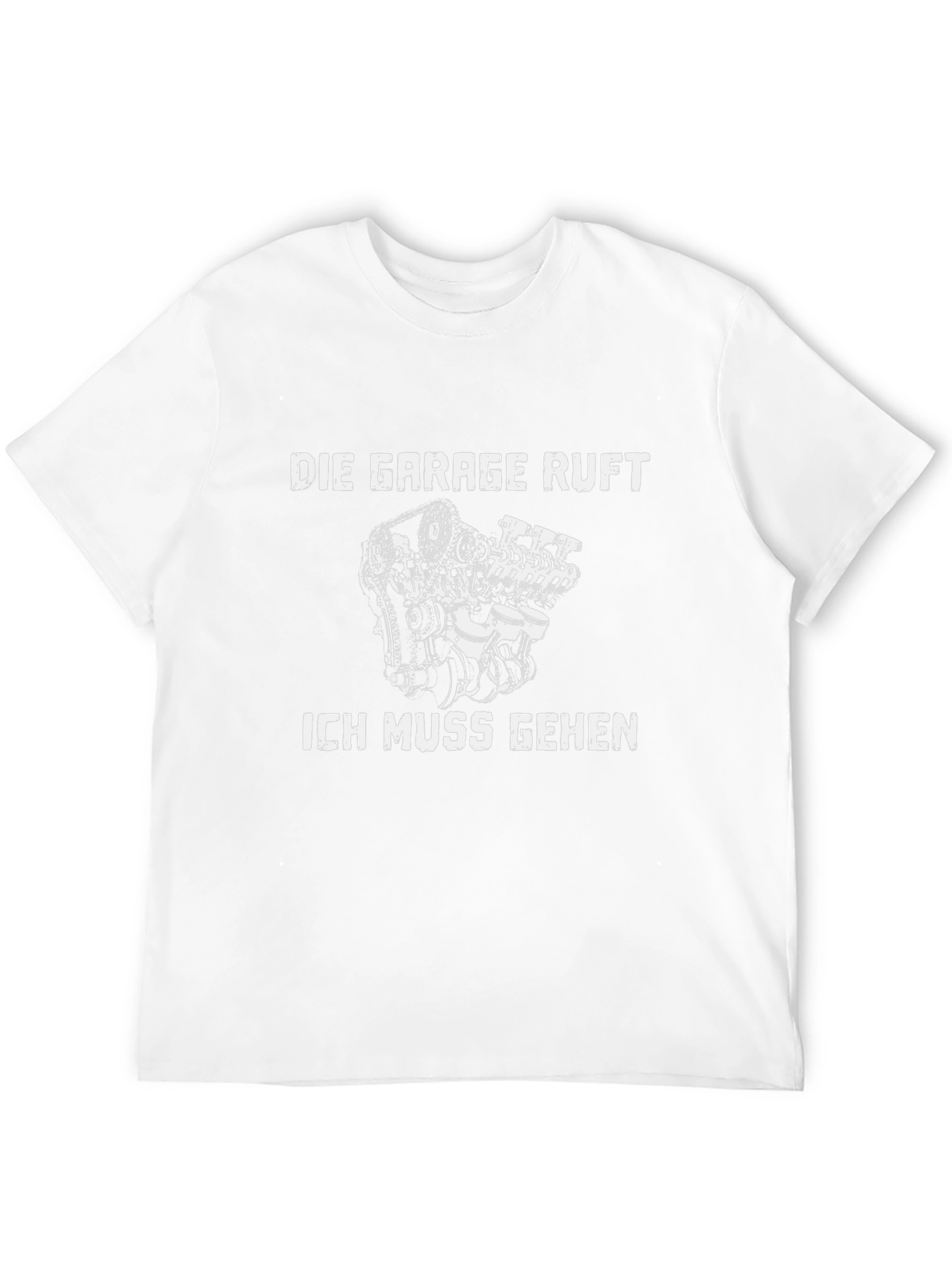 Die Garage Ruft Graphic T-Shirt - Black