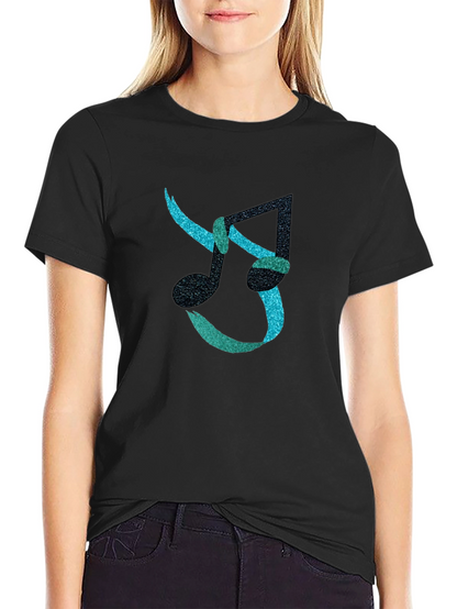 Stylish Music Note Graphic T-Shirt
