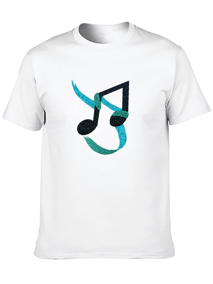 Stylish Music Note Graphic T-Shirt