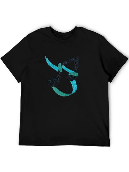Stylish Music Note Graphic T-Shirt