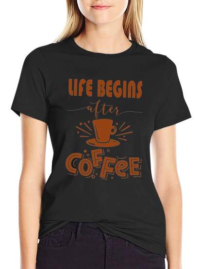 Life Begins After Coffee Graphic Tee - Unisex