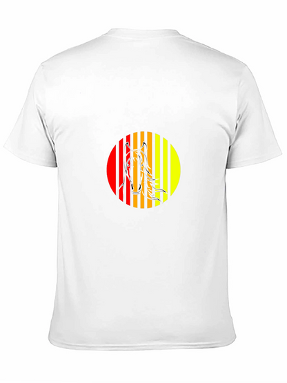 Horse Graphic Tee - Stylish Mens Black T-Shirt