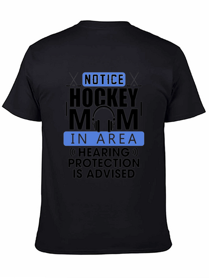 Hockey Mom Graphic Tee - Hearing Protection Advised!